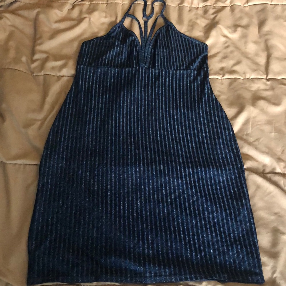 Little black dress with silver detailing